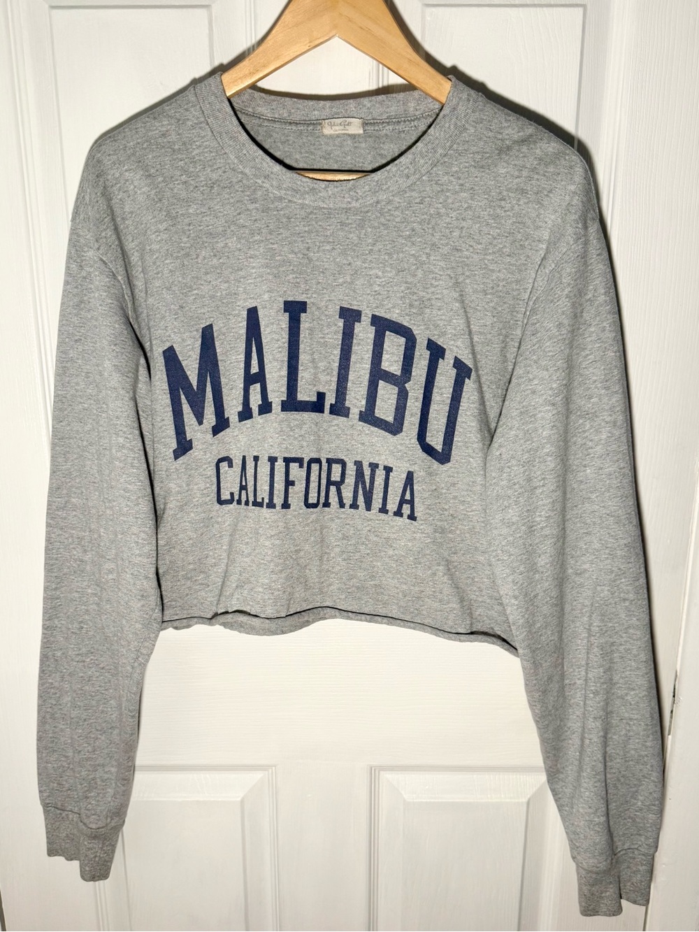 Brandy Melville John Galt Grey Crewneck Malibu Sweatshirt - Med / OS